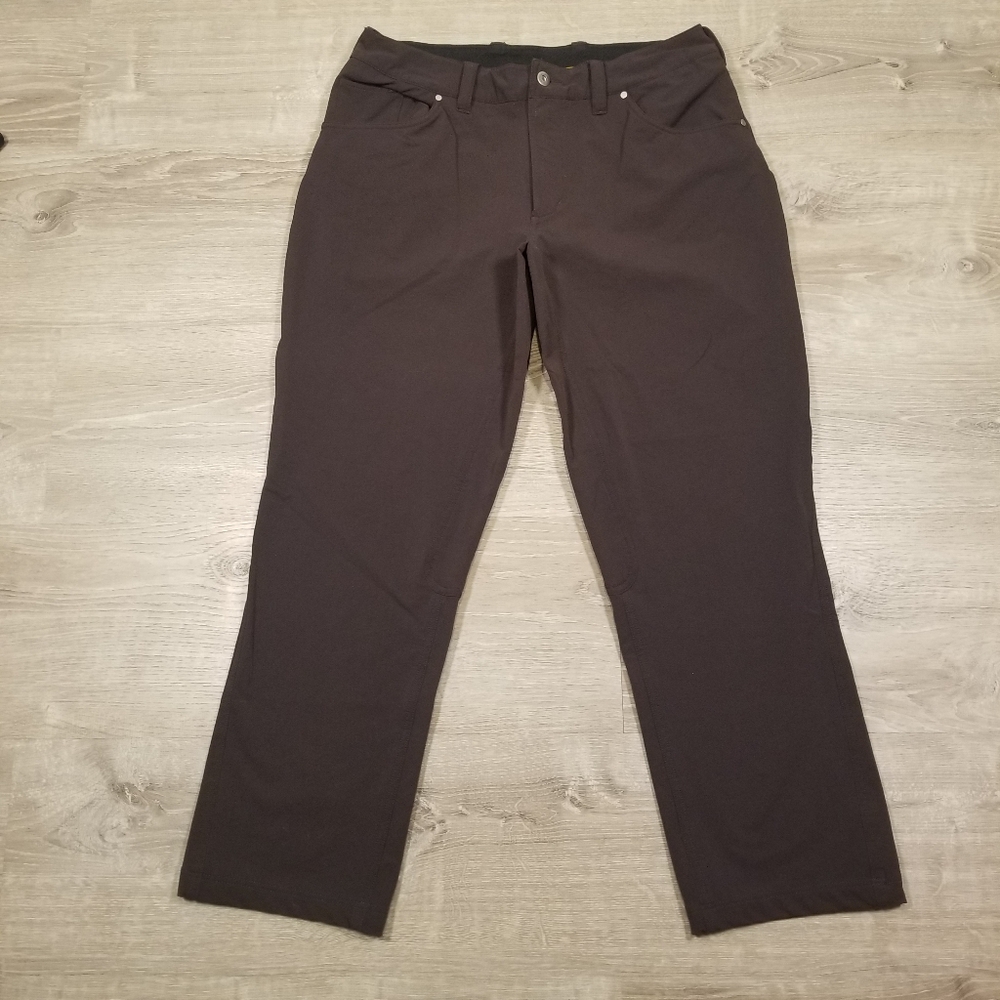 Showers Pass Mens 5-Pocket Flat Front Pants Size 34x30 Gray Stretch Hiking